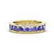 1 - Celina 3.40 mm Round Tanzanite Eternity Band 
