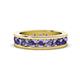 1 - Celina 3.40 mm Round Iolite Eternity Band 