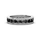 1 - Celina 3.40 mm Round Black Diamond Eternity Band 