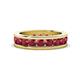 1 - Celina 3.40 mm Round Ruby Eternity Band 