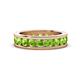 1 - Celina 3.40 mm Round Peridot Eternity Band 
