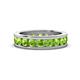 1 - Celina 3.40 mm Round Peridot Eternity Band 
