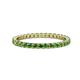 1 - Joyce 2.00 mm Green Garnet Eternity Band 