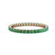 1 - Joyce 2.00 mm Emerald Eternity Band 