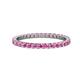 1 - Joyce 2.00 mm Pink Sapphire Eternity Band 