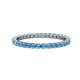 1 - Joyce 2.00 mm Blue Topaz Eternity Band 
