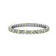 1 - Joyce 2.00 mm Peridot and Diamond Eternity Band 