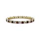 1 - Joyce 2.00 mm Red Garnet and Diamond Eternity Band 