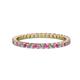 1 - Joyce 2.00 mm Pink Sapphire and Diamond Eternity Band 