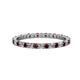 1 - Joyce 2.00 mm Red Garnet and Diamond Eternity Band 