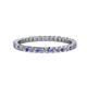 1 - Joyce 2.00 mm Tanzanite and Diamond Eternity Band 