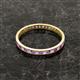 2 - Rebica 2.50 mm Princess Cut Amethyst and Diamond Eternity Band 