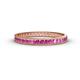 1 - Rebica 2.50 mm Princess Cut Pink Sapphire Eternity Band 