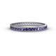 1 - Rebica 2.50 mm Princess Cut Iolite Eternity Band 