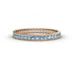 1 - Rebica 2.50 mm Princess Cut Aquamarine Eternity Band 