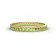 1 - Rebica 2.50 mm Princess Cut Peridot Eternity Band 