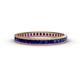 1 - Rebica 2.50 mm Princess Cut Blue Sapphire Eternity Band 
