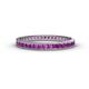 1 - Rebica 2.50 mm Princess Cut Amethyst Eternity Band 