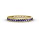 1 - Rebica 2.50 mm Princess Cut Iolite Eternity Band 