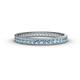 1 - Rebica 2.50 mm Princess Cut Aquamarine Eternity Band 