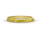 1 - Rebica 2.50 mm Princess Cut Yellow Sapphire Eternity Band 