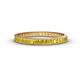 1 - Rebica 2.50 mm Princess Cut Yellow Sapphire Eternity Band 