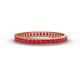 1 - Rebica 2.50 mm Princess Cut Ruby Eternity Band 