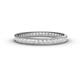 1 - Rebica 2.50 mm Princess Cut White Sapphire Eternity Band 