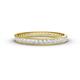 1 - Rebica 2.50 mm Princess Cut White Sapphire Eternity Band 