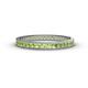 1 - Rebica 2.50 mm Princess Cut Peridot Eternity Band 
