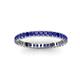 3 - Allie 2.00 mm Princess Cut Blue Sapphire Eternity Band 