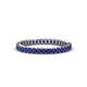 1 - Allie 2.00 mm Princess Cut Blue Sapphire Eternity Band 