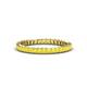 1 - Allie 2.00 mm Princess Cut Yellow Sapphire Eternity Band 