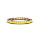 1 - Allie 2.00 mm Princess Cut Yellow Sapphire Eternity Band 