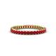 1 - Allie 2.00 mm Princess Cut Ruby Eternity Band 