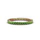 1 - Allie 2.00 mm Princess Cut Green Garnet Eternity Band 