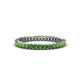 1 - Allie 2.00 mm Princess Cut Green Garnet Eternity Band 