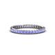 1 - Allie 2.00 mm Princess Cut Tanzanite Eternity Band 