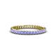 1 - Allie 2.00 mm Princess Cut Tanzanite Eternity Band 