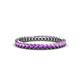 1 - Allie 2.00 mm Princess Cut Amethyst Eternity Band 