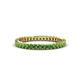 1 - Allie 2.00 mm Princess Cut Green Garnet Eternity Band 