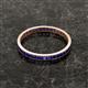 3 - Rebica 2.00 mm Princess Cut Blue Sapphire Eternity Band 