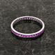 3 - Rebica 2.00 mm Princess Cut Amethyst Eternity Band 