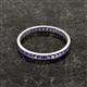 3 - Rebica 2.00 mm Princess Cut Iolite Eternity Band 