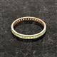 3 - Rebica 2.00 mm Princess Cut Peridot Eternity Band 