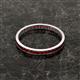 3 - Rebica 2.00 mm Princess Cut Red Garnet Eternity Band 