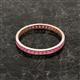 3 - Rebica 2.00 mm Princess Cut Rhodolite Garnet Eternity Band 