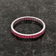 3 - Rebica 2.00 mm Princess Cut Ruby Eternity Band 