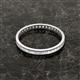 3 - Rebica 2.00 mm Princess Cut White Sapphire Eternity Band 