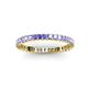 3 - Allie 2.00 mm Princess Cut Tanzanite Eternity Band 